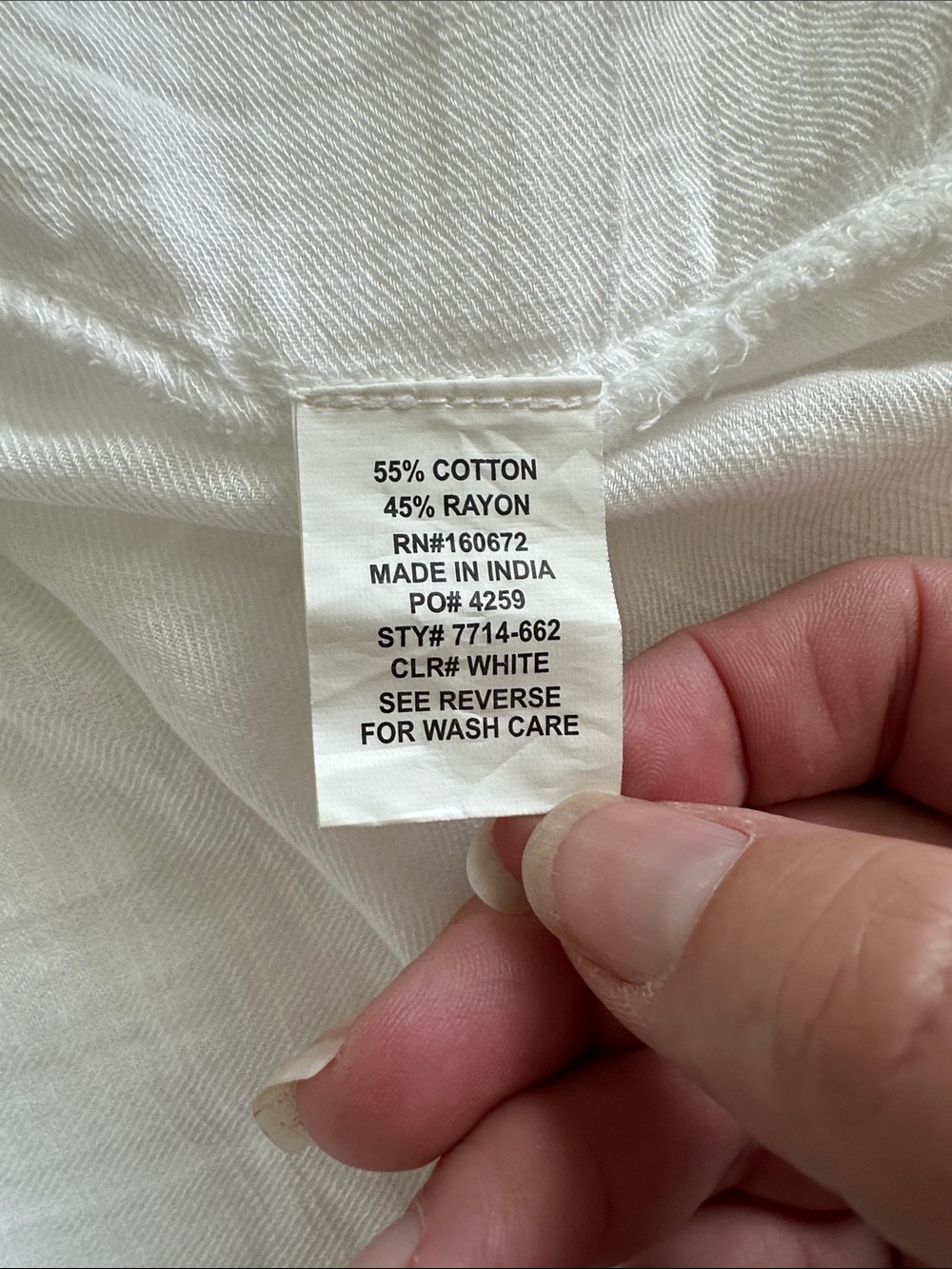 Blue Island Women’s Lightweight Cotton-Blend Swim Coverup White L - Picture 6 of 7